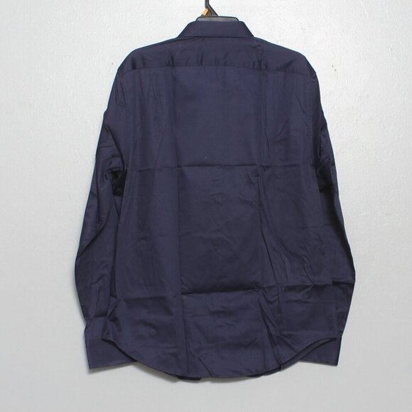 DSTRCT & row NWT slim fit navy long sleeve button up shirt - Picture 2 of 9
